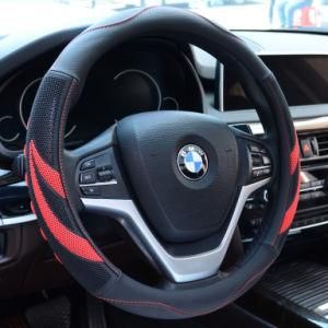 Black and Red Accessories Anti Slip Car Steering Wheel Cover