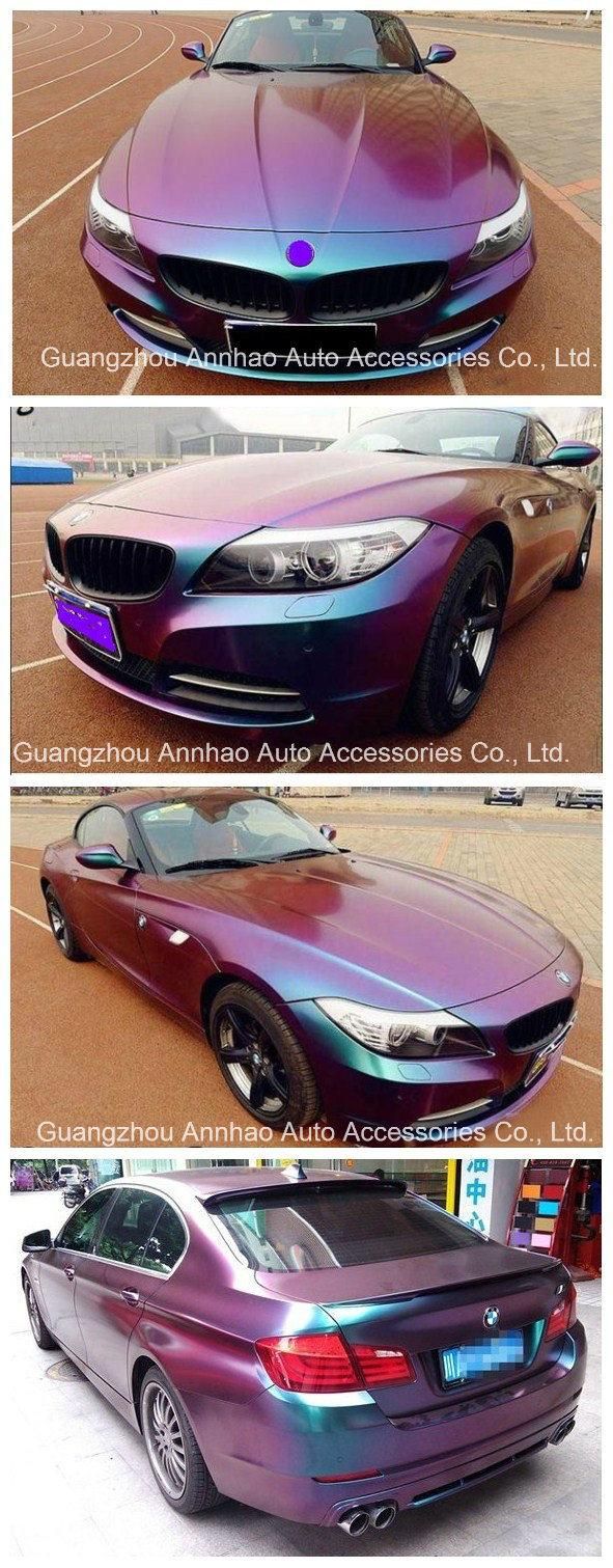 1.52*28m Full Car Wrapping Vinyl Air Bubble Wrap Chameleon Film Vinyl Wrap