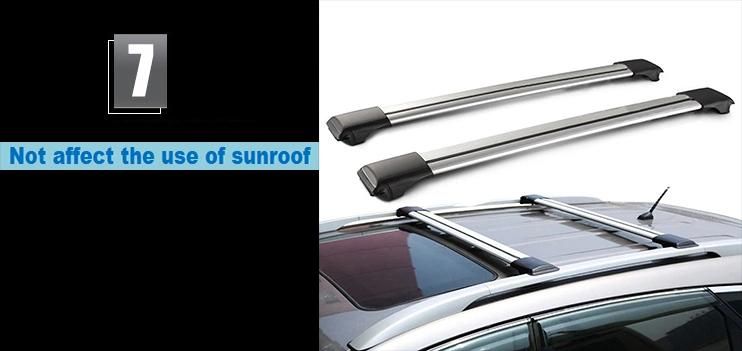 Aluminum Alloy Car Top Luggage Carrier Roof Rack Bar