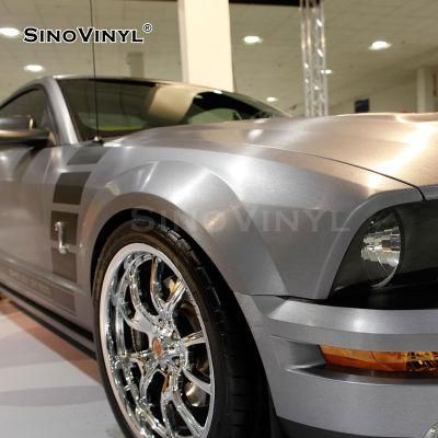 SINOVINYL Popular Wrap Aluminum Brushed Color Auto Body Wrapping Film Sticker Rolls