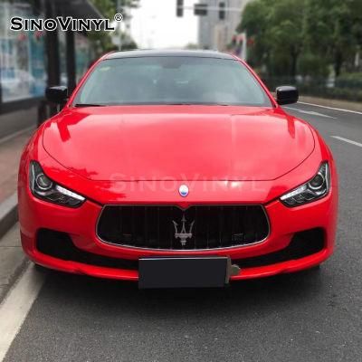SINOVINYL Air Released Super Glossy Crystal Car Vinyl Paint Protection Film Grey Car Sticker