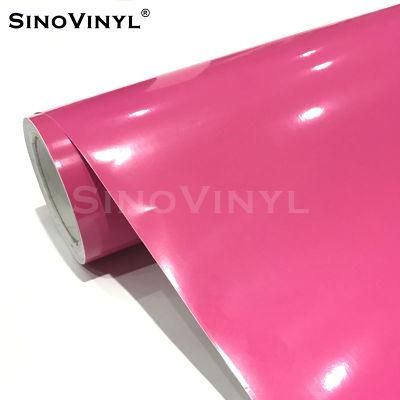 SINOVINYL Banner Graphic Removable Glue High Quality Glossy Black Self-adhesive Film