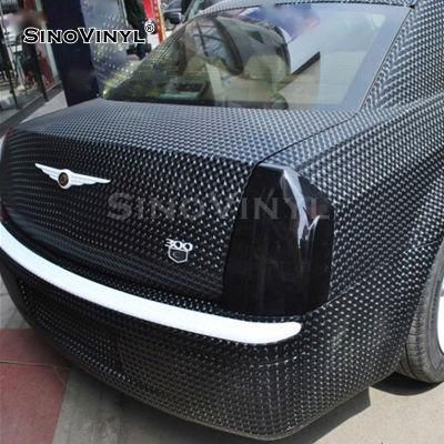 SINOVINYL Factory Supply Air Free Channels Car Decor 3D Wrapping Vinyl Sticker Rolls