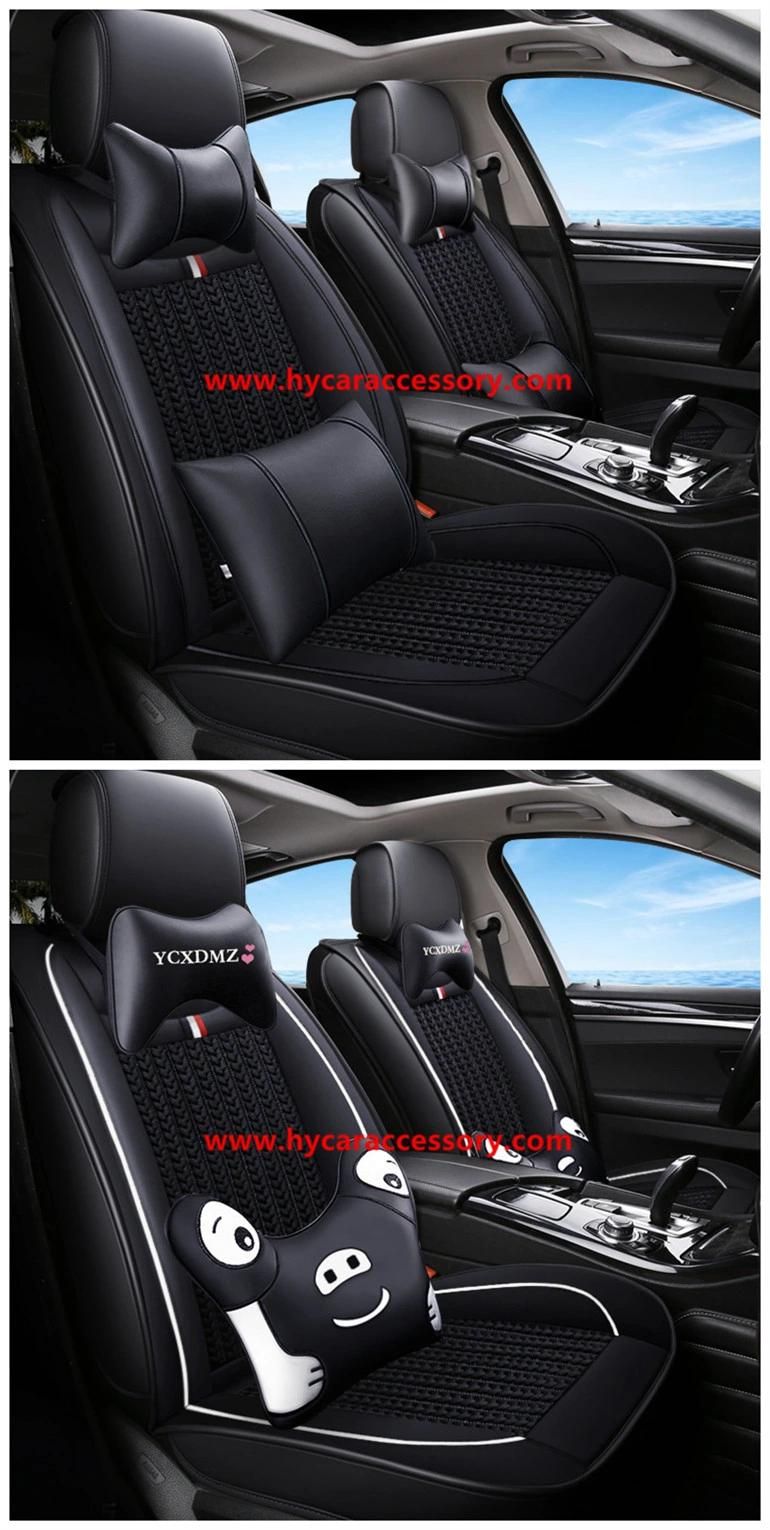 Car Decoration Auto Accessories Luxury Seat Cushion Universal Leather Ice Silk Auto Car Seat Cover
