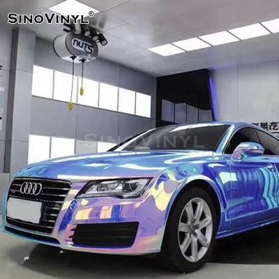 SINOVINYL Color Change Chrome Rainbow Colorful Auto Body Vinyl Wrap Full Car Body Sticker Vinyl