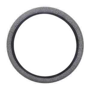 Bling Bling Rhinestone Black Steering Wheel Cover
