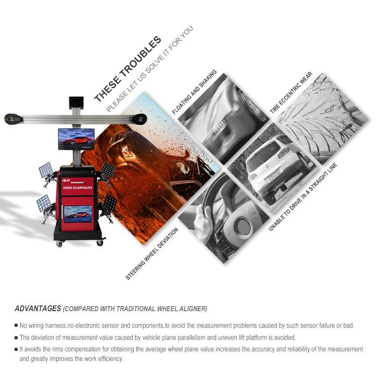 Factory Wholesale New Cheap Price Car 3D 4 Wheel Alignment Aligner Equipment Machine