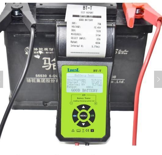 CCA Digital Car Battery Tester Analyzer with Printer Bt-T