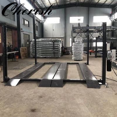 Hot Sale Hydraulic Car Lift Four Post Parking for 4 Vehicles
