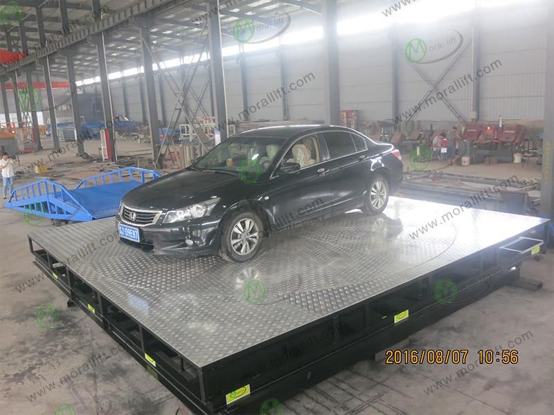 3000kg hydraulic garage car lift with turntable