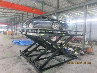 Hydraulic Rotational Lift Stage with Turntable Top