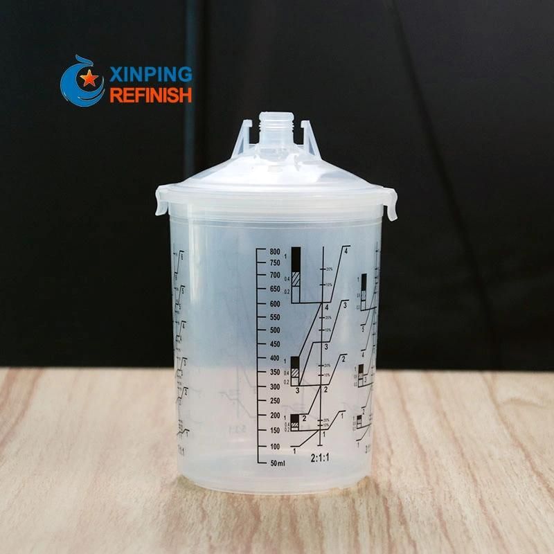 Paint Mixing Cups 800ml Mixing Pots Spray Gun Paint Mixing Car Calibrated Cup