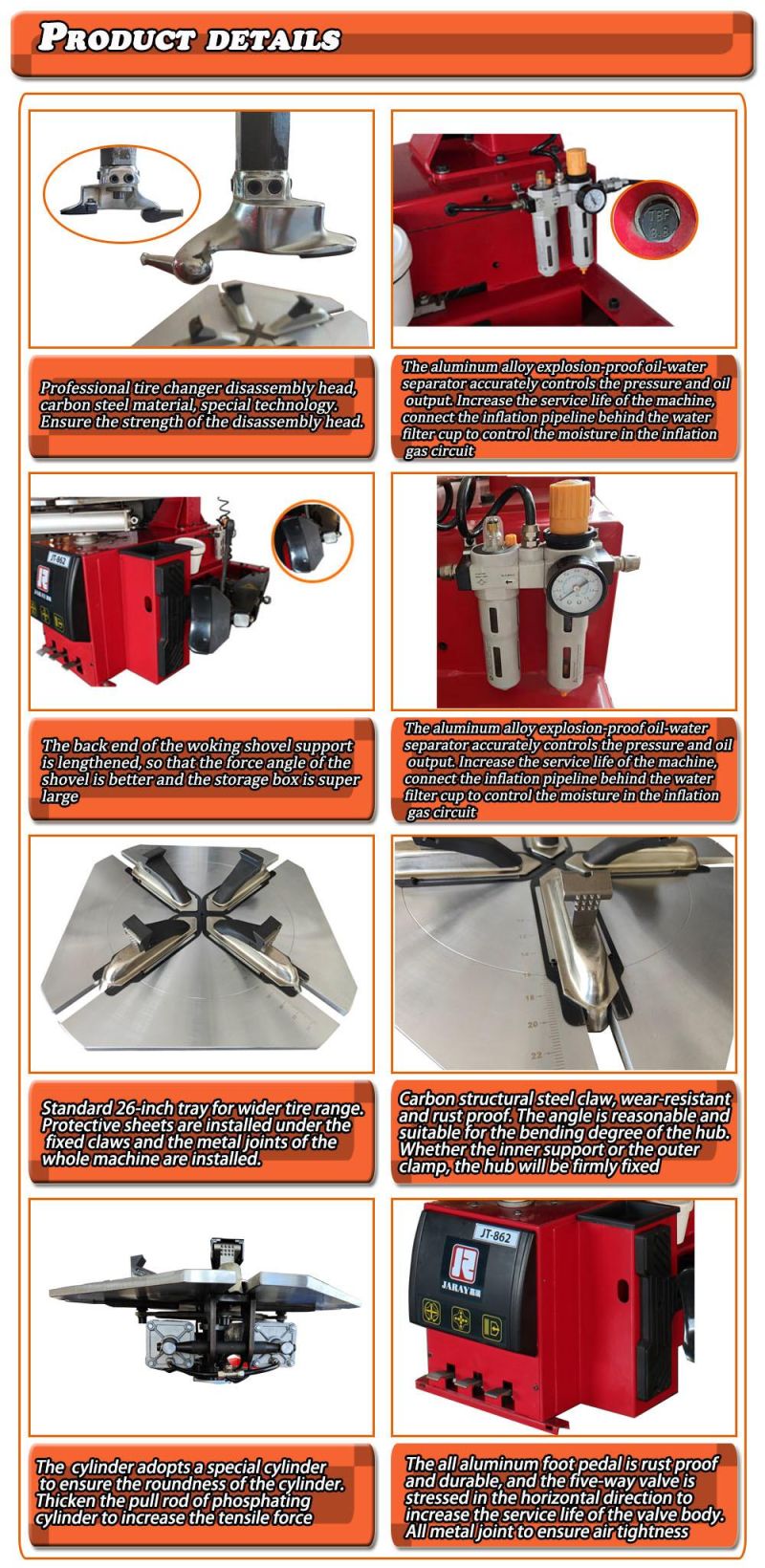 Manufacturer′ S Price Can Be Customized Double Auxiliary Arm Tire Changer, Swing Arm Tire Changer