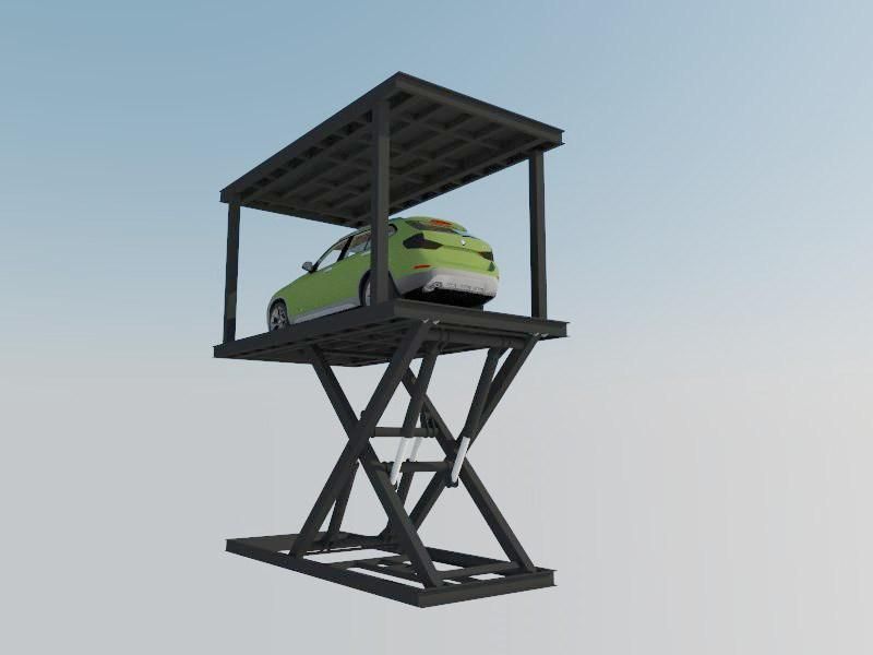 Invisible Scissor Underground Park Garage Car Lift