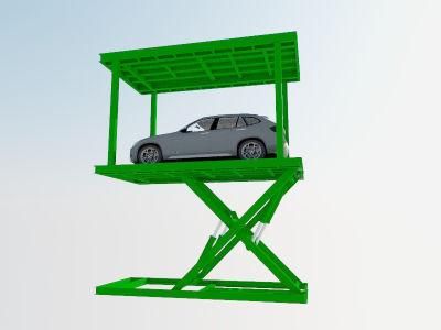 Double Parking Garage Car Lift with Scissor Design