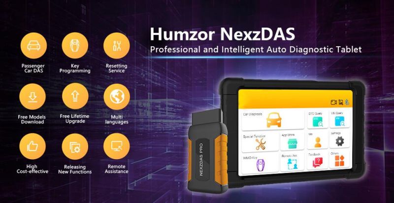 Humzor Nexzdas PRO Bluetooth 10inch Tablet Full System Auto Diagnostic Tool Professional OBD2 Scanner Car Code Reader