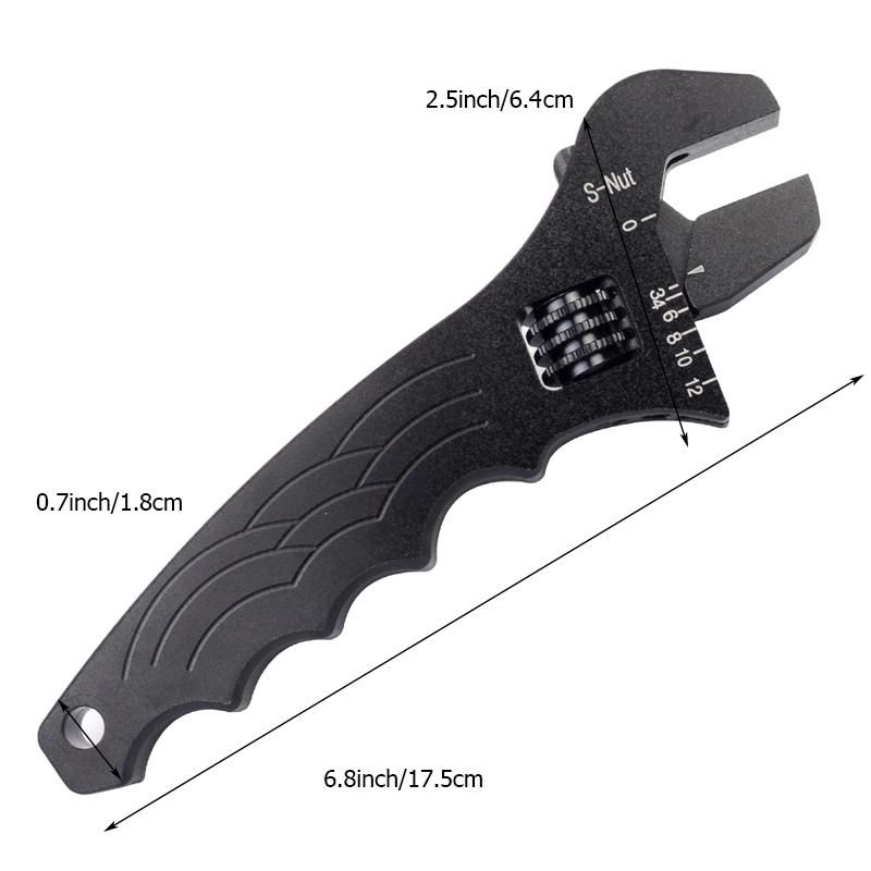 High Quality Aluminum An3-12 Adjustable an Fitting Wrench