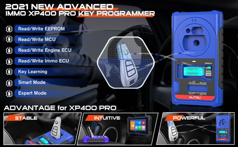 Autel XP400PRO OBD Scanner Car Key Programming Tool Use with Autel Im608 Im508