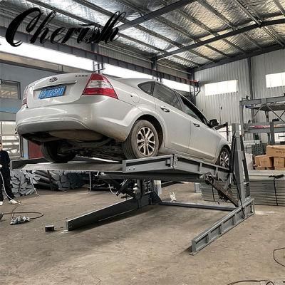 Basement Tilt Car Parking Lift Two Post for Garage