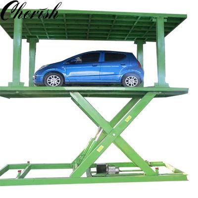 Customized Hydraulic Scissor Platform Lift for 2 Cars