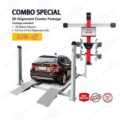 Good Quality 3D Dynamic Simulation Garage Equipments Wheel Aligner for Truck