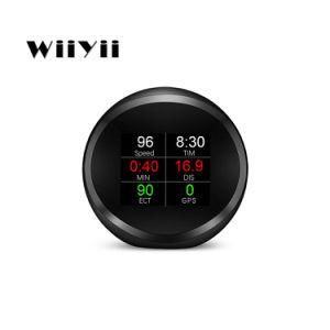 Wiiyii New Arrival OBD Car Hud P11 Smart Digital Gauge GPS Dual System Rpm Water Temperature Alarms Hud Display