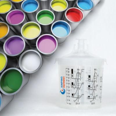 Car Body Refinish Accessories Spray Gun Cup 180ml Plastic Paint Mixing Cup