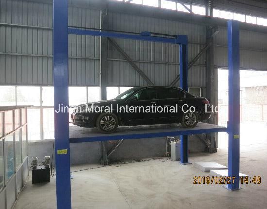 CE Approval Vertical Type Four Post Car Parking Lift