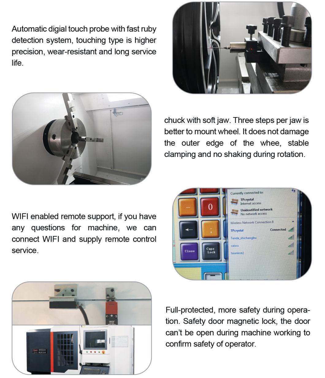 China Factory Diamond Cutting CNC Machine Alloy Wheel Polishing Machine