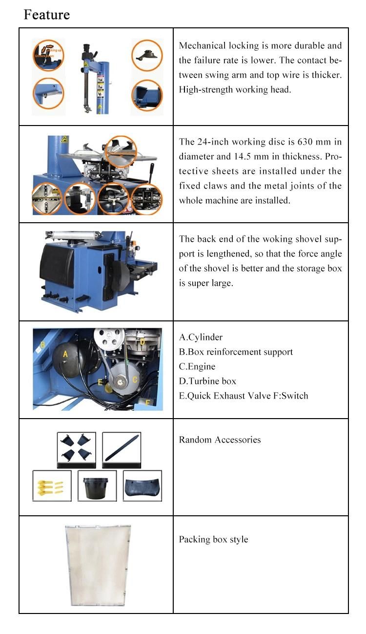 Unite Tire Mount Demount Tool Tire Changer Tools Semi-Automatic Swing Arm Tire Changer for Sale