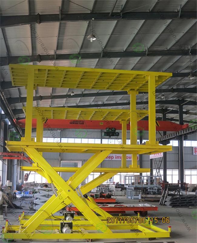 Double decks car lift for parking and rising
