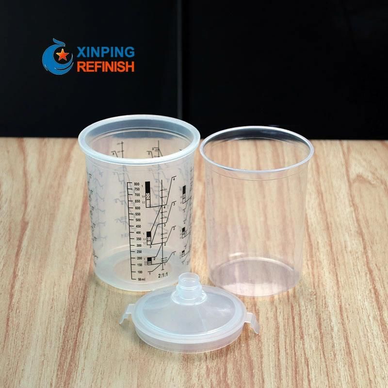 Spray Paint Cup HVLP Professional 800ml Upper Plastic Tank Paint Spray Cup
