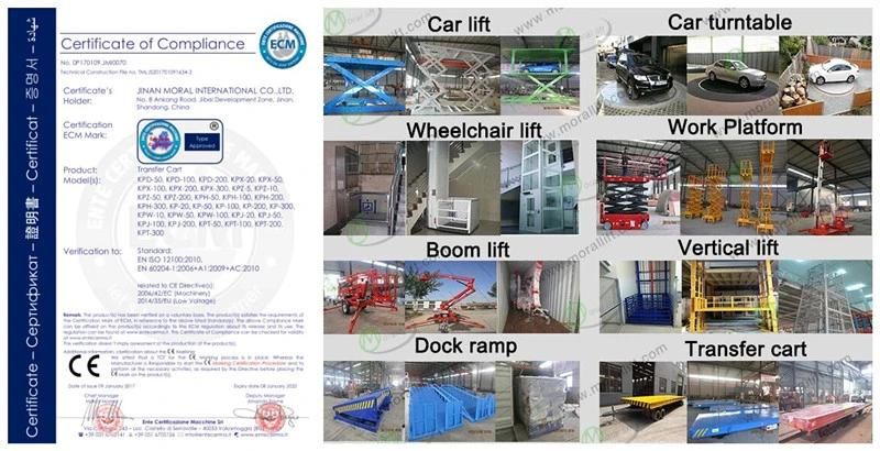 Electric Underground Car Parking Lift with Scissor