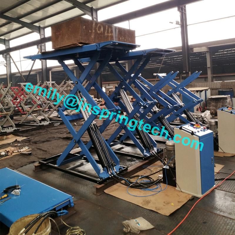 Scissor Car Lift Designed on Ground Suitable for Home, 4s Shop with Good Quality