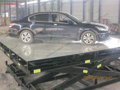 Hydraulic Scissor Car Lift with Rotating Turntable