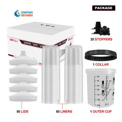 Wholesale 400ml (350ml) Car Repair Measurings Mixing Cup Kit PP Paint System Spray Gun Cup