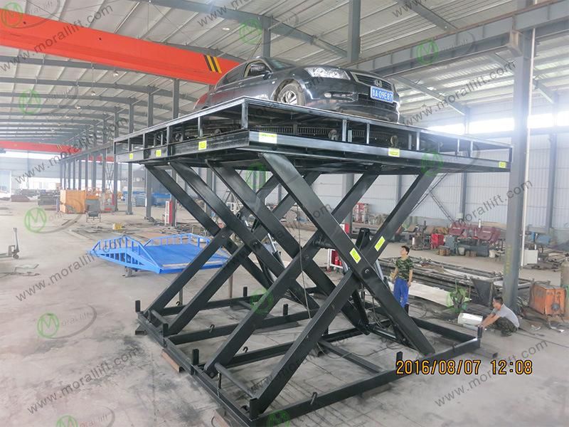 3000kg hydraulic garage car lift with turntable