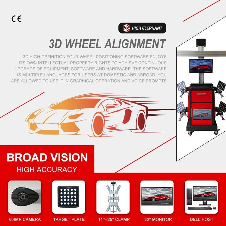 Factory Wholesale New Cheap Price Car 3D 4 Wheel Alignment Aligner Equipment Machine