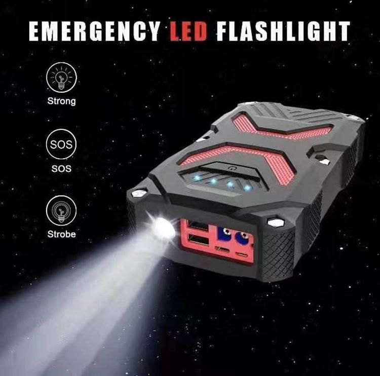 Waterproof Rugged Vehicle Jump Box Smart Cable 800A Peak Portable Car Battery Jump Starter Pack