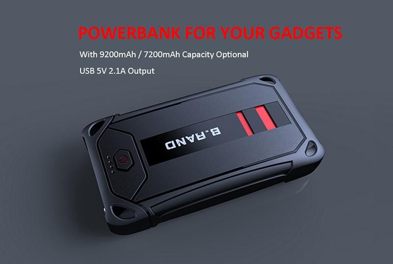 Waterproof Vehicle Battery Jump Pack 600A Peak Portable Battery Jump Box Car Jump Starter