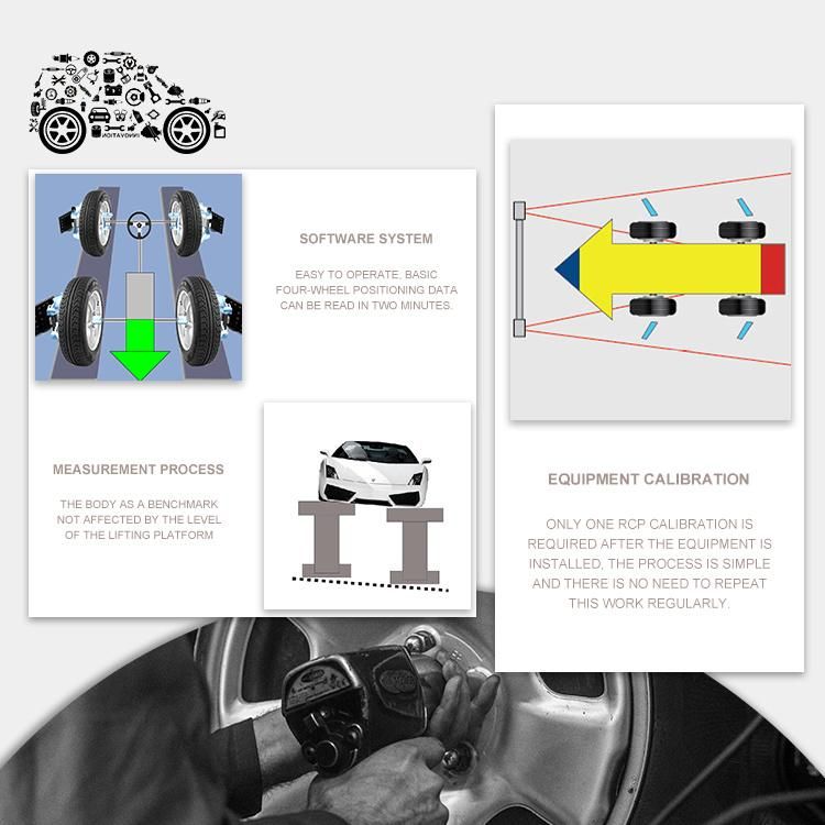 Factory Wholesale New Cheap Price Car 3D 4 Wheel Alignment Aligner Equipment Machine