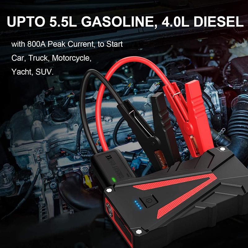 800A Peak Lithium Portable Battery Jumper Box Start Pack Car Jump Starter