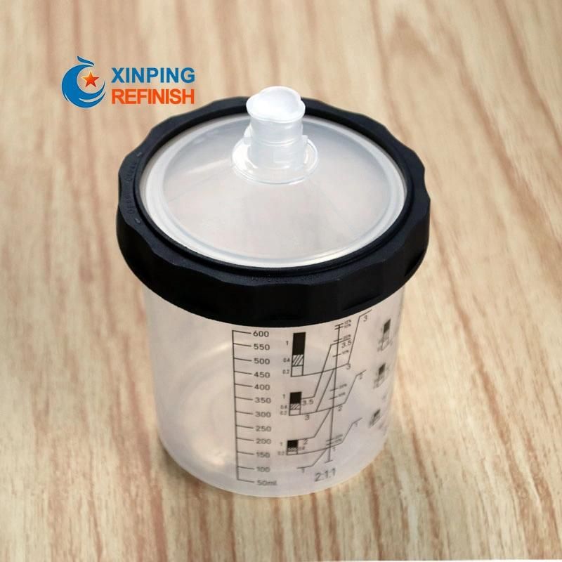 Customizable Color Lid Disposable 650ml 190mic Paint Preparation System Cup
