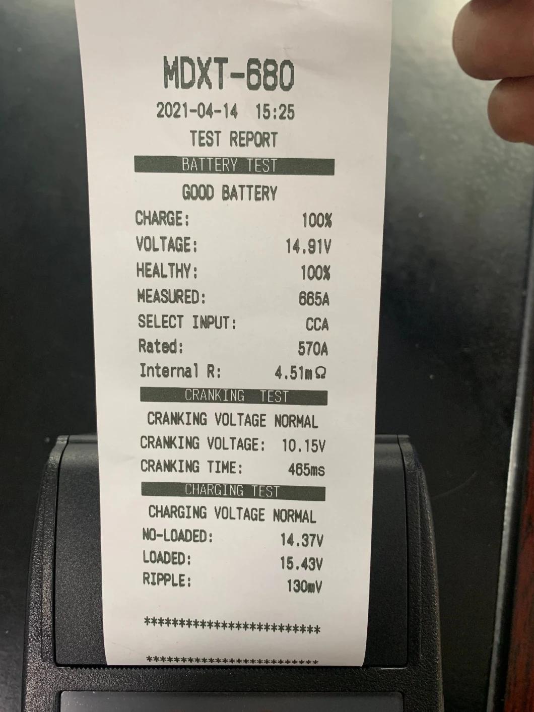 Color LCD Display Auto Battery Analyzer