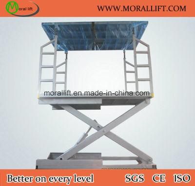 Double deck electric car lift equipment for home use