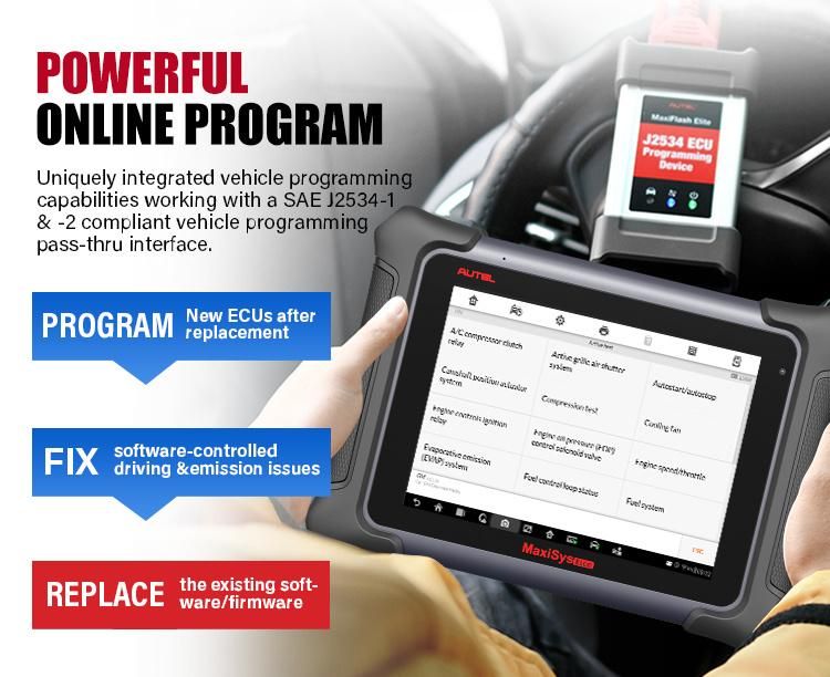 Original Autel Maxisys Elite J2534 ECU Programmer Full System Diagnostic Tools