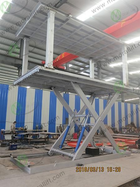 Invisible Scissor Underground Park Garage Car Lift