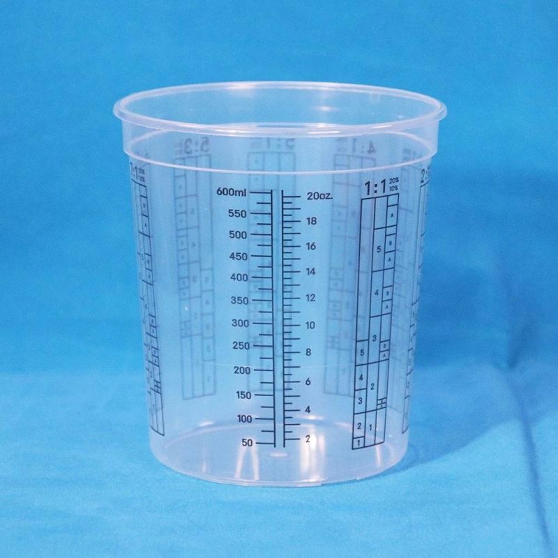PP Paint Mixing Cup for Car Refinishing and Car Painting
