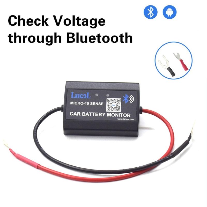 Micro-10d Digital 12V Voltmeter Bluetooth 4.0 Tester Only for Android Digital Battery Monitor