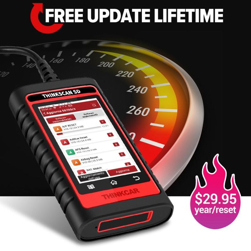 Thinkcar Thinkscan SD2 OBD2 Scanner Resets Full System Car Diagnostic Tool Code Reader Professional Scanner Tool